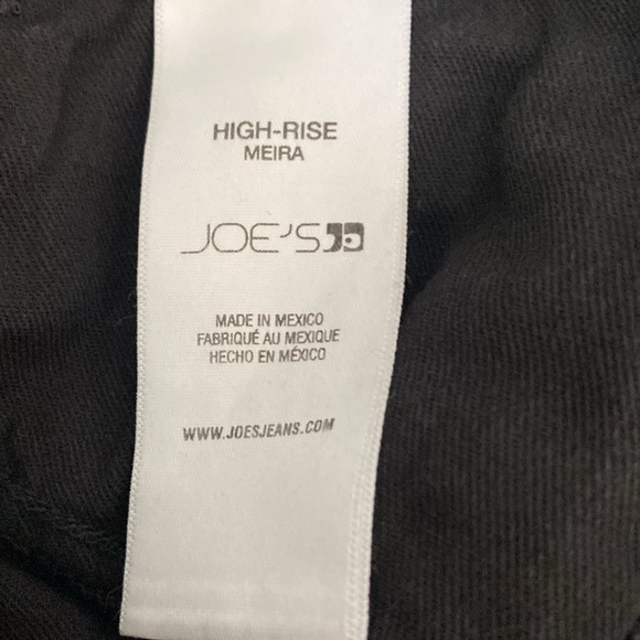 Joe’s High Rise Meira Wide Leg Ankle Black Jeans NWT Size 26 - Picture 9 of 9